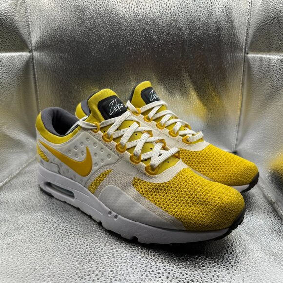 Size 11 Nike Air Max Zero CS Tinker Hatfield Yellow White Mens Shoes 789695-100 - Picture 1 of 11